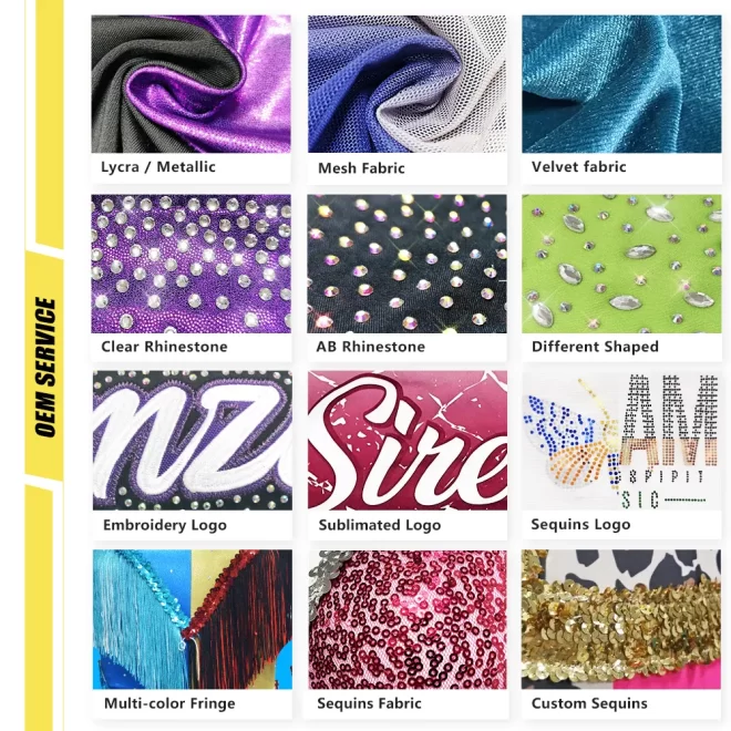 Normzl custom high quality sublimated print cheerleading hair bows OEM design rhinestone glitter cheer bows - Image 7