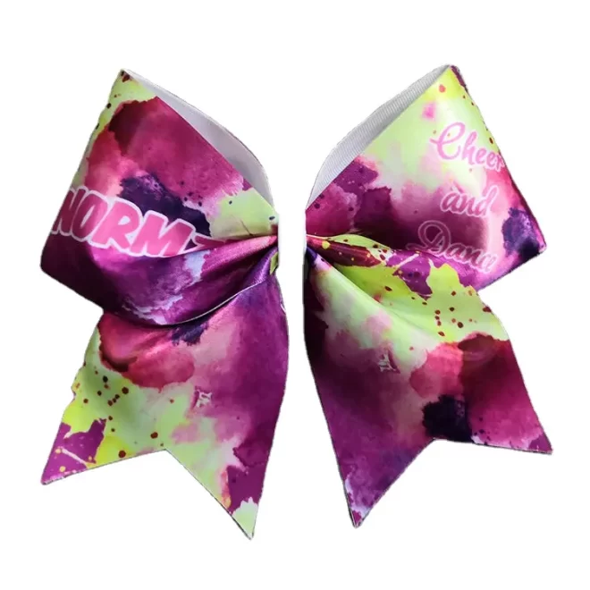Wholesale Custom Sublimated Cheer Bow For Cheerleader - Image 2