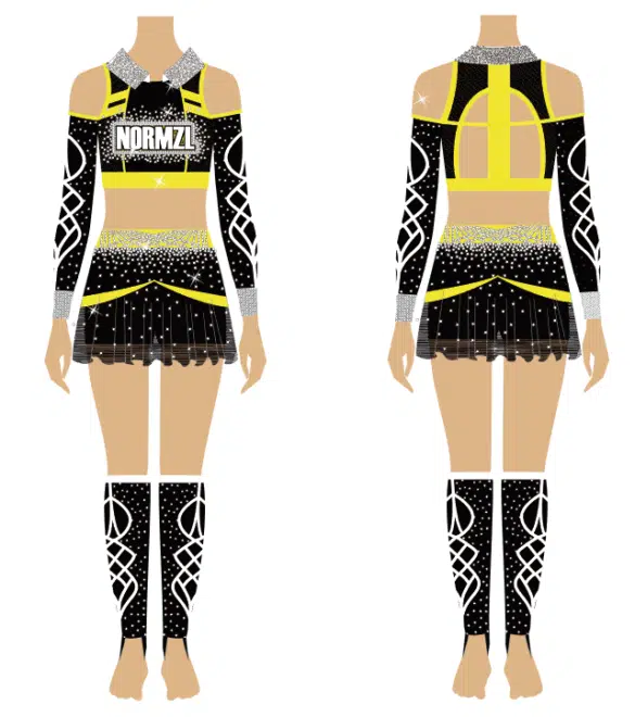 Custom Cheerleading Uniform Design Wholesale