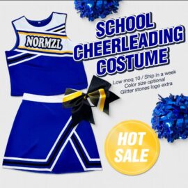 Custom Wholesale Cheerleading Uniforms Skirts High School Girls Youth Sideline Cheer Uniforms