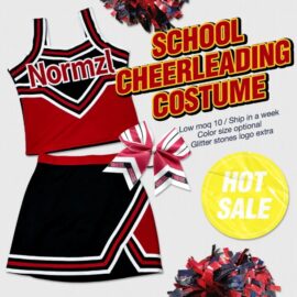 Custom High Quality Blue Wholesale Cheerleading Uniforms Skirts High School Girls Youth Sideline Cheer Uniforms