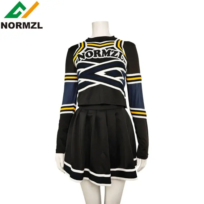 wholesale custom team normzl girl varsity school cheerleading costume sideline cheer uniform dance uniforms cheerleader suits - Image 2