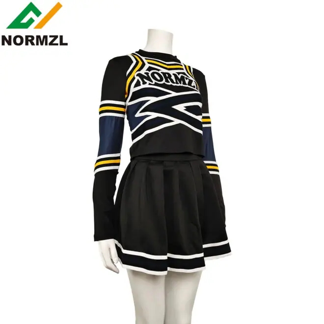 wholesale custom team normzl girl varsity school cheerleading costume sideline cheer uniform dance uniforms cheerleader suits - Image 4