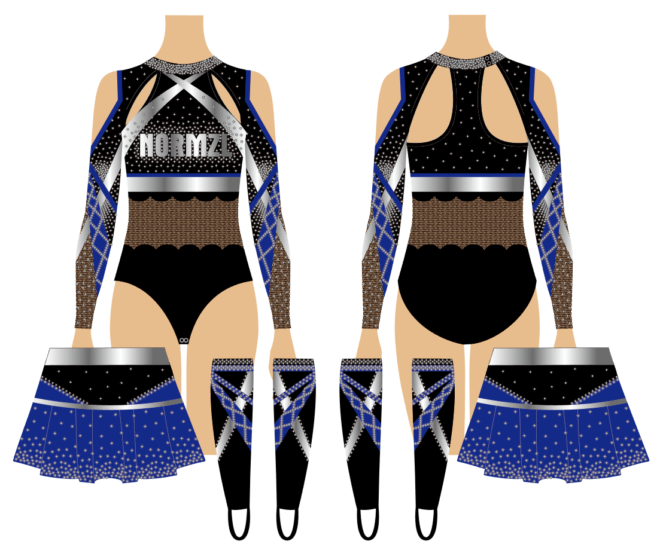 varsity school cheerleading costume sideline cheer uniform custom - Image 7