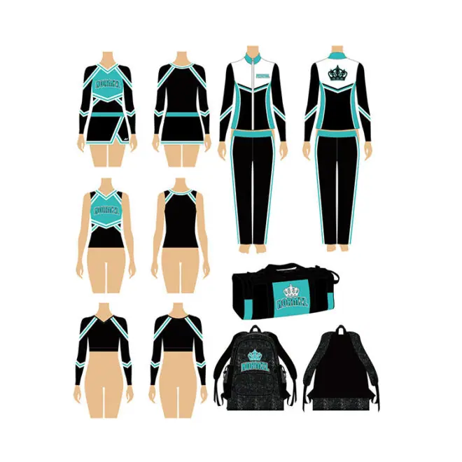 varsity school cheerleading costume sideline cheer uniform custom - Image 2