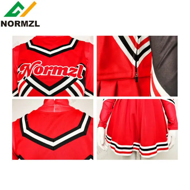 Normzl free design varsity sideline cheer uniforms custom logo sublimation youth school cheerleading uniforms - Image 10