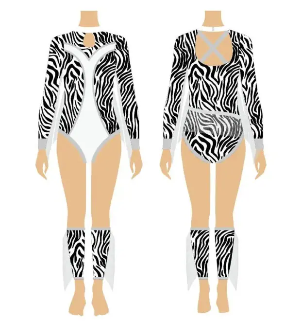 Custom Sequin Dance Uniforms Outfit Fringe Majorette Dance Majorette Uniforma - Image 3