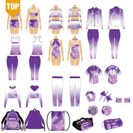 Youth cheer tracksuits rhinestone cheerleading uniforms dance uniform team warm ups sublimation shaded dance jacket