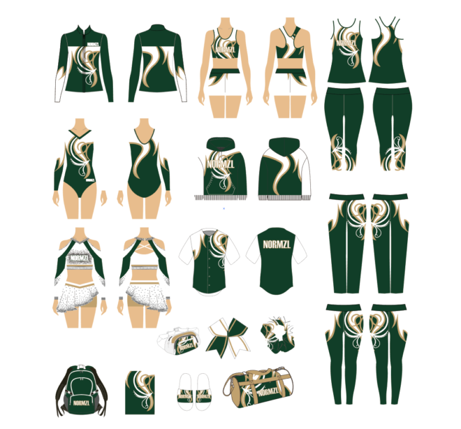 Youth cheer tracksuits rhinestone cheerleading uniforms dance uniform team warm ups sublimation shaded dance jacket - Image 5