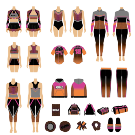 cheerleader costume fashion spandex cheerleading uniform youth  rhinestone all star cheerleading Wear