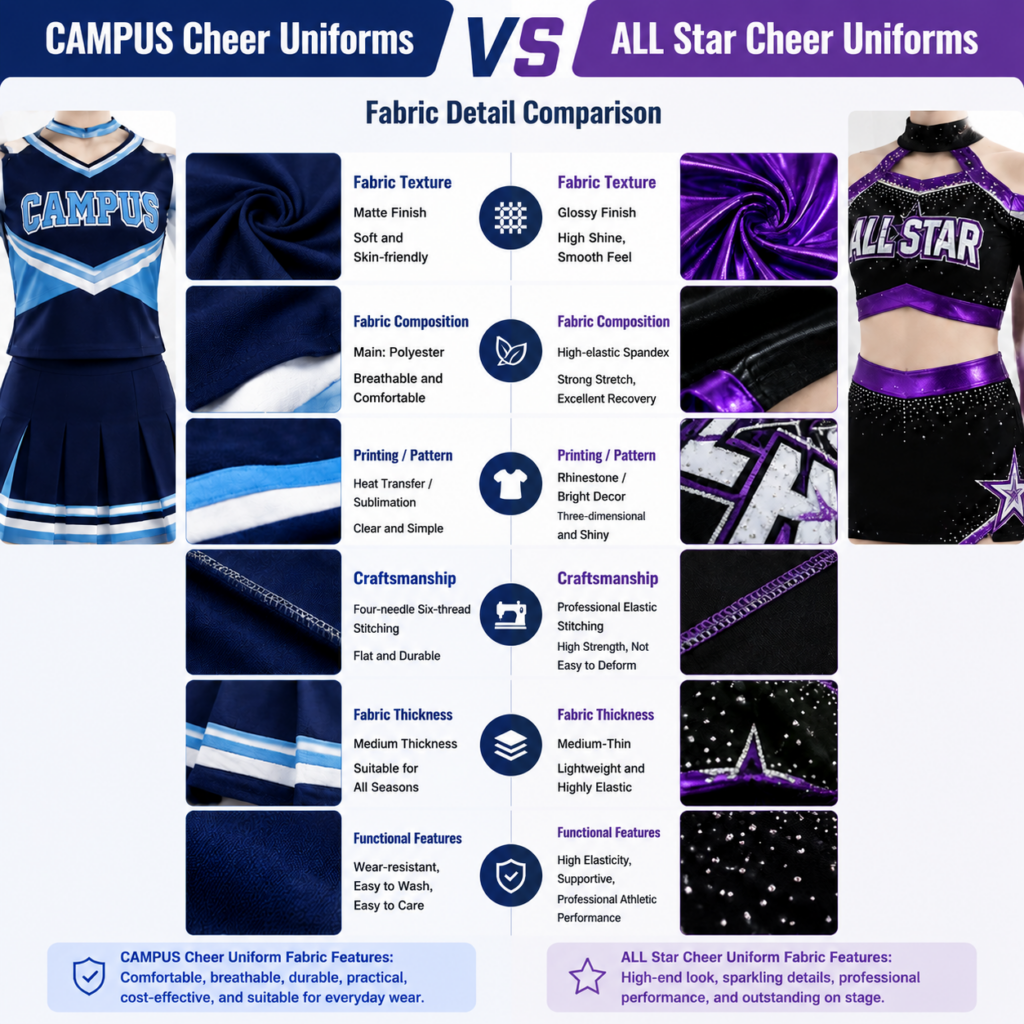cheer uniform materials