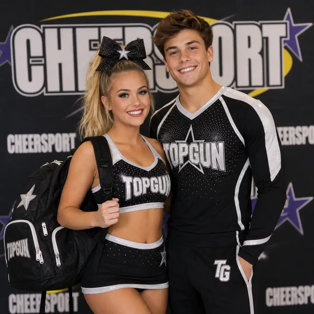 All star cheer uniforms (6)