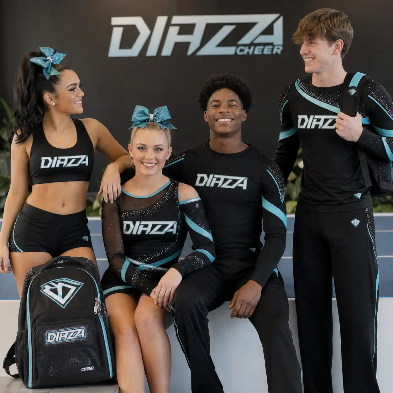 All star cheer uniforms (8)