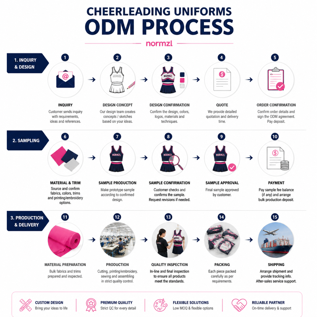 Cheer Uniform ODM Process