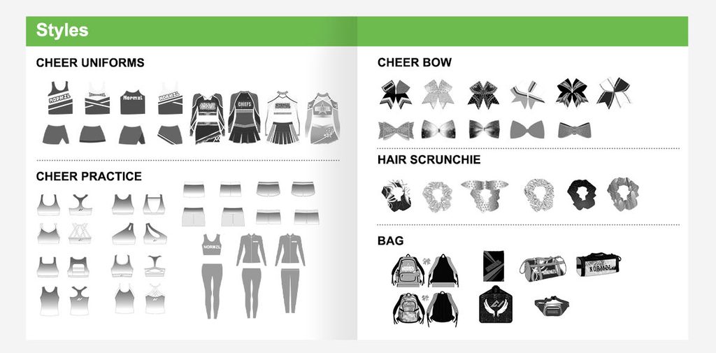 cheer uniform different design