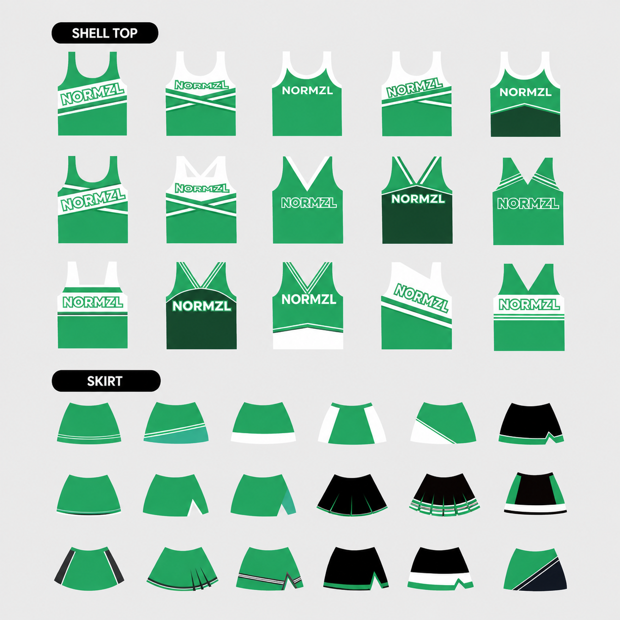 custom sideline cheer uniform design