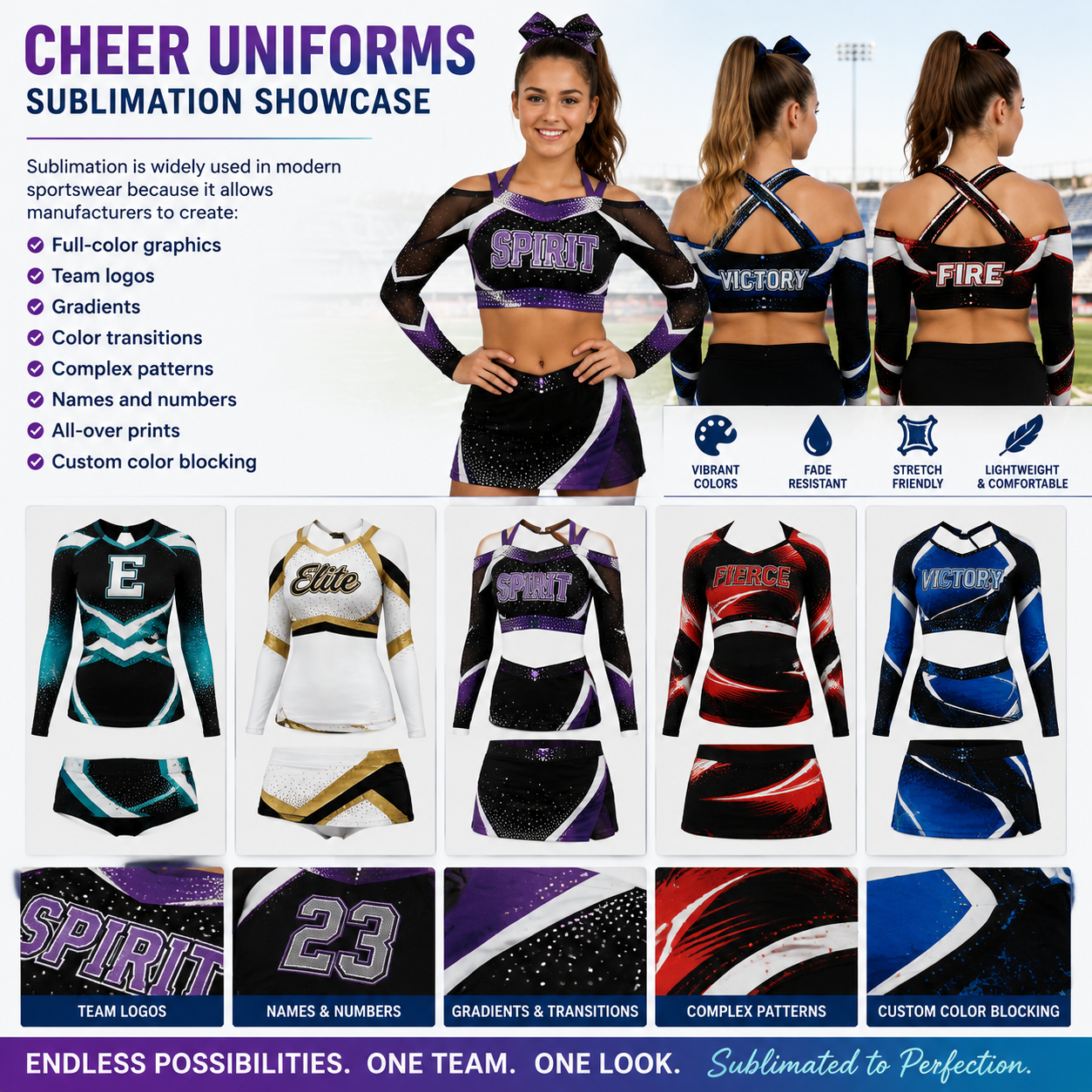 sublimation Cheer uniform example