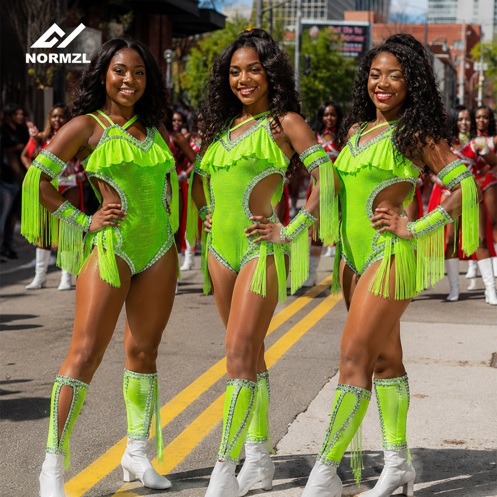 Majorette Dance uniform team Design green