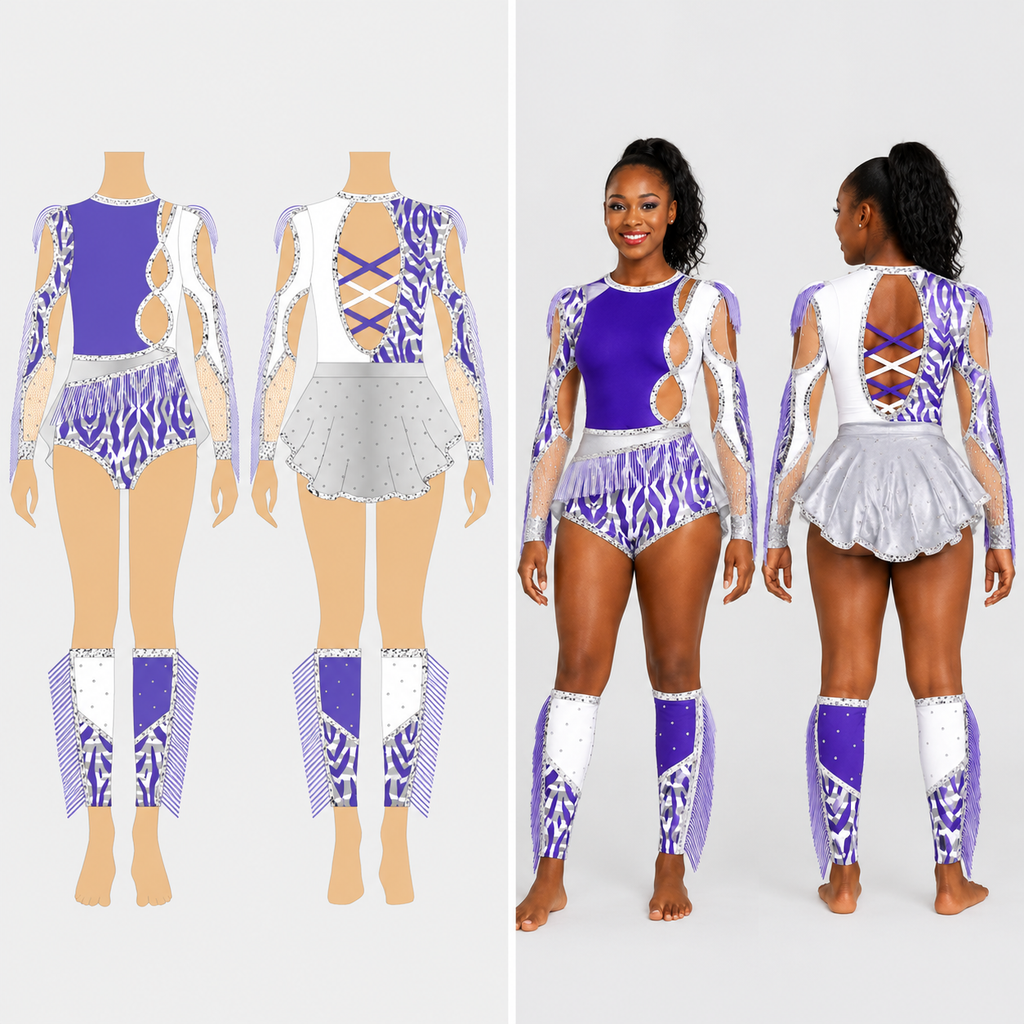 Majorette uniform Design and real look