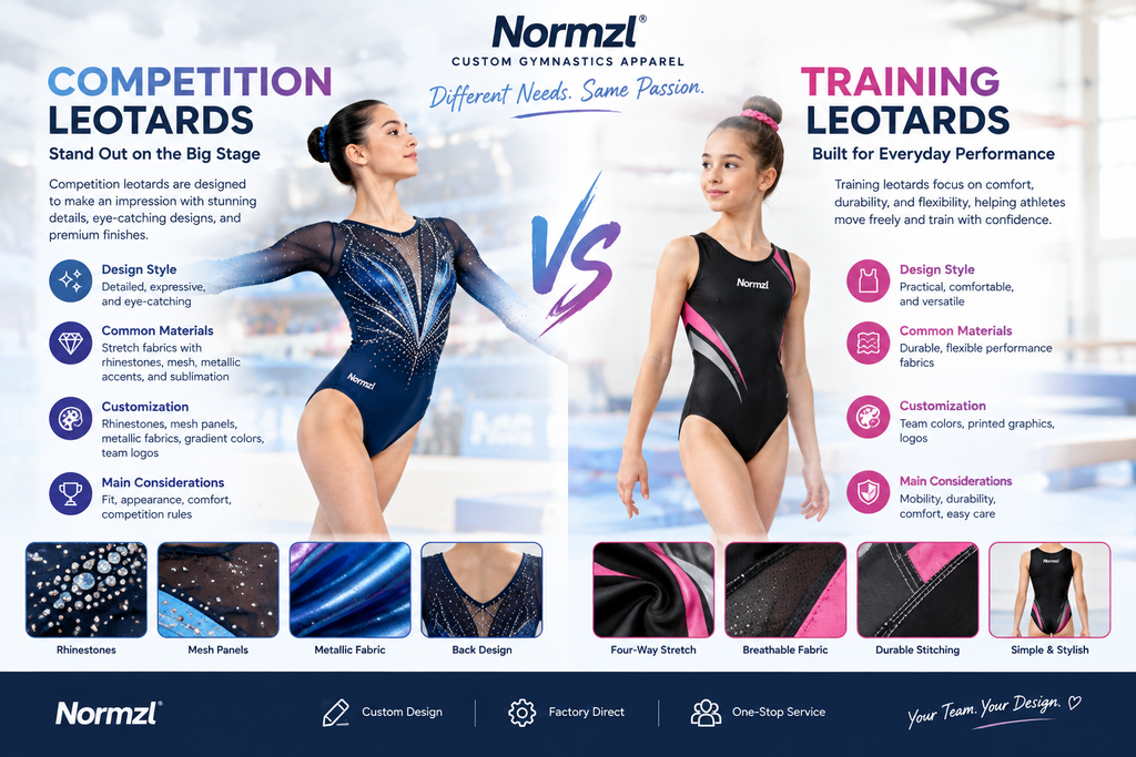 Training gymnastic wear VS Competetion gymnastic wear