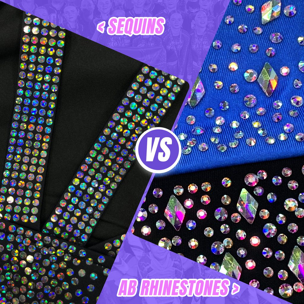 sequins VS Ab Rhinestones
